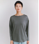 ［Elama］Suvin Cotton Rib シャツテールプルオーバー