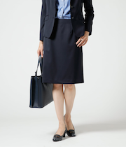 ストレッチギャバ Ａラインスカート(2023年秋冬商品)