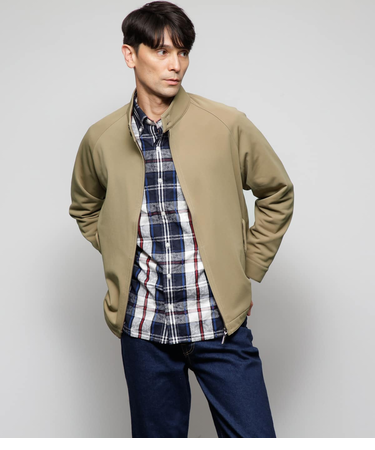 ドッグイヤーカラー 裏起毛ブルゾン