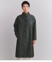 Cotton Wool Gabardine スタンドカラーコート