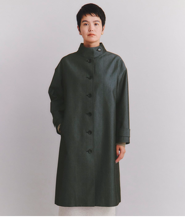 Cotton Wool Gabardine スタンドカラーコート