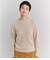 【手洗い可能】Organic Cotton Wool Rib パッチ配色ニット