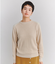【手洗い可能】Organic Cotton Wool Rib パッチ配色ニット