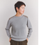 【手洗い可能】Organic Cotton Wool Rib パッチ配色ニット