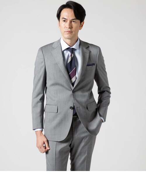 Super110's ヘリンボーン スーツ｜ニューヨーカーの通販｜&mall