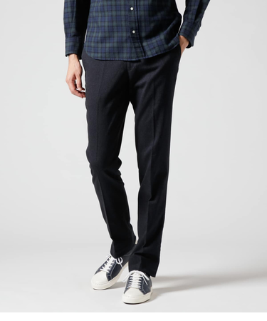 【ストレッチ】ミルドダイアゴナル ウエストアジャストパンツ