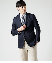 シャドー千鳥 ウールジャージー ジャケット