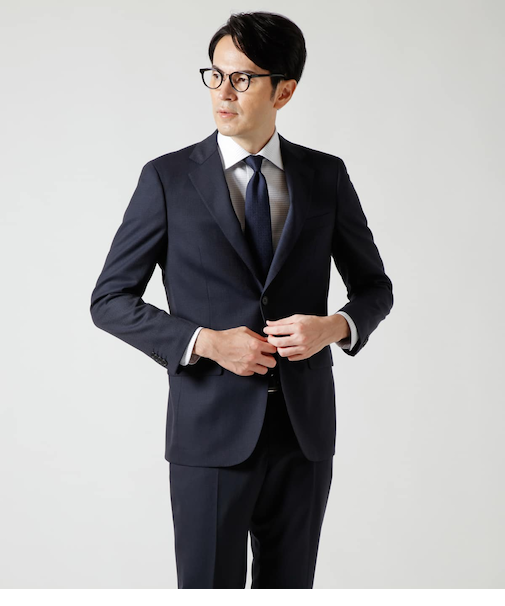 【防シワ】TRAVEL COMFORT マイクロストライプ スーツ