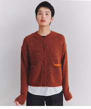 Low Gauge Nep Knit ショートニットカーディガン