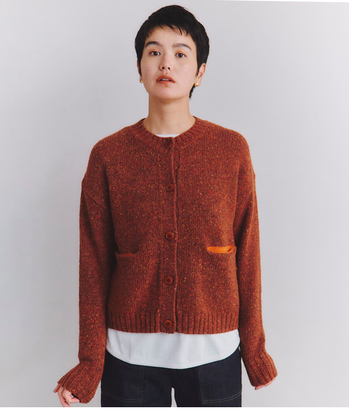 Low Gauge Nep Knit ショートニットカーディガン