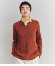 Low Gauge Nep Knit アシンメトリーパッチポケットニット