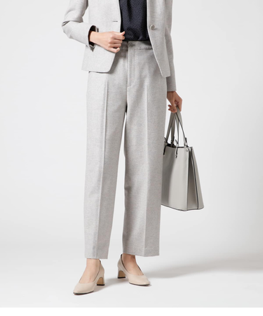 ストレッチホームスパン ストレートパンツ