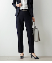 ウールシャドーチェック テーパードパンツ