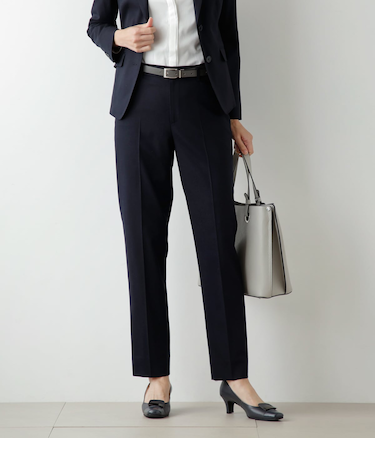 ウールシャドーチェック テーパードパンツ