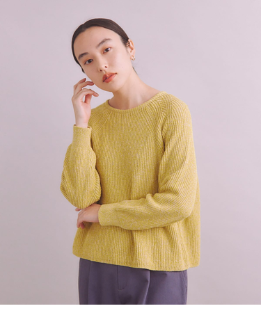 Multi Color Knit ラグランスリーブプルオーバー