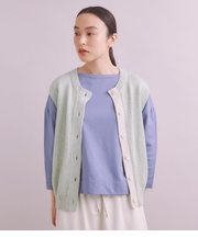 Multi Color Knit 前開きベスト