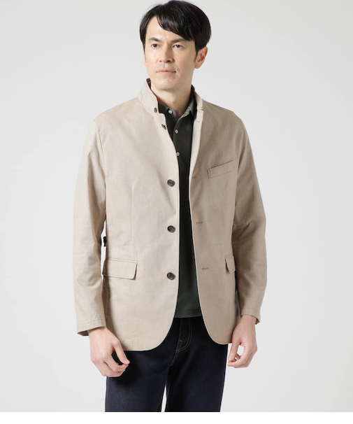 【吸水速乾・ストレッチ・ウォッシャブル】COOL COMFORT コットンラミー カルゼ コンバーチブルアウター