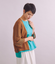 Gima Boucle Knit 透かし柄スリーブ 着流しカーディガン