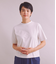 ［Elama］Organic Cotton Cross Jersey 5分袖モックネックプルオーバー