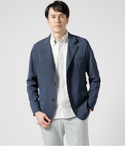 【ウォッシャブル・ストレッチ】メッシュ 千鳥 コンバーチブルアウター