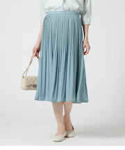 ポリエステルジョーゼット プリーツスカート