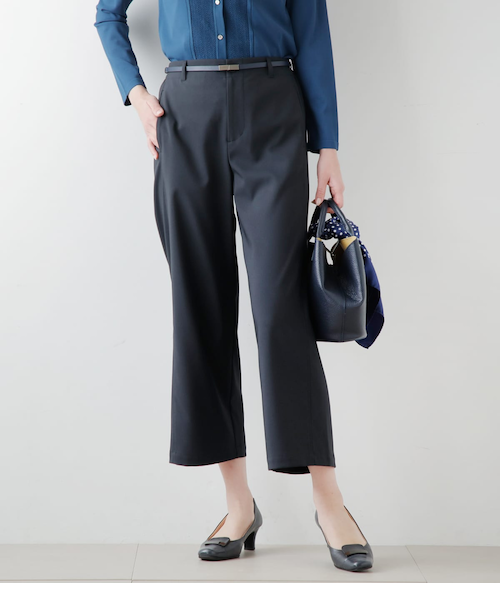 ウールブラックウォッチ ワンタックテーパードパンツ｜ニューヨーカー