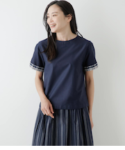 サスティナブルツイル 袖口ニューヨーカータータンTブラウス