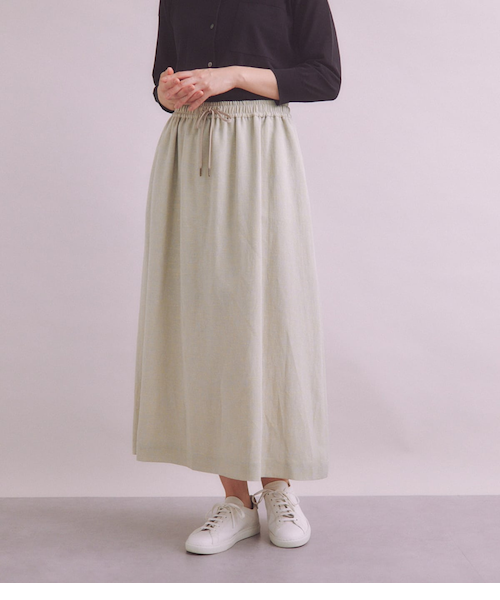 WEB限定】ドットフレアスカート -ウォッシャブル-｜ビューティー