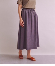 Twist Linen ギャザースカート