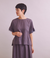 Twist Linen 袖フリルブラウス