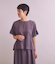 Twist Linen 袖フリルブラウス