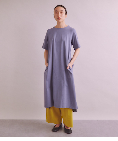 Luster Soft Jersey シンプルワンピース