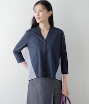 【接触冷感】J-CAMICIE 7分袖Vネックカーディガン