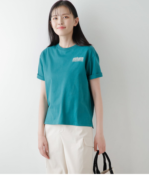 コットン天竺 グラデーションNEWYORKERロゴTシャツ