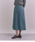 Supima Cotton Nylon Typewriter フレアスカート