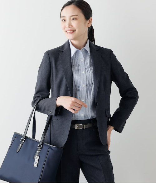 ms　　メランジツイル ダブル ジャケット　ネイビー　40 green label relaxing メランジツイル ダブル ジャケット