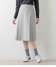 コンパクトチェック タックスカート