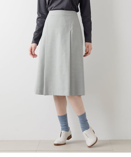 コンパクトチェック タックスカート