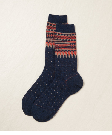 フェアアイル ジャカードソックス