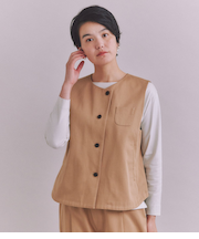 Supima Cotton Chino アシンメトリーベスト