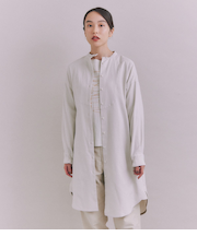 Organic Cotton Soft Viyella ブザムシャツワンピース