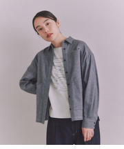 Organic Cotton Soft Viyella ビッグポケットシャツ