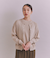 Organic Cotton Wool ショルダー柄ニットカーディガン