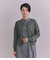 Organic Cotton Wool ショルダー柄ニットカーディガン