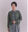 Organic Cotton Wool ショルダー柄ニットカーディガン