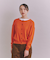 Organic Cotton Wool ショルダー柄ニットカーディガン