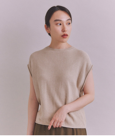 Organic Cotton Wool 2WAYニットベスト
