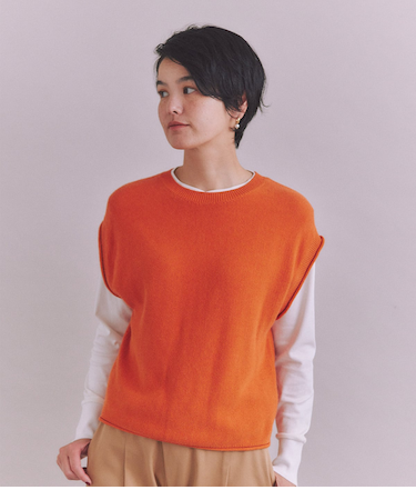 Organic Cotton Wool 2WAYニットベスト
