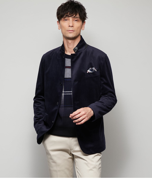 マイクロベロアツイル コンバーチブルアウター