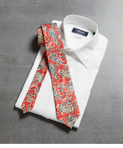 ROBERT KEYTE マダープリント ペイズリー ネクタイ